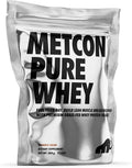 MetCon Whey Protein Isolate - Premium Grass-Fed Whey Protein Isolate Powder with 5 All-Natural Ingredients No Fillers Organic Cacao Flavor (500g)