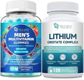 Men’s Multivitamin Gummies &amp Lithium Orotate Complex Bundle Omega-3 Magnesium
