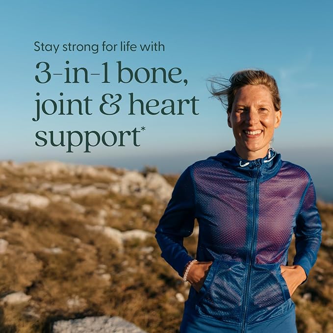 New Chapter Calcium Supplement - Bone Strength Plant-Based USDA Organic Calcium with Magnesium Vitamin D3+K2 for Bone Health &amp Joint Mobility Heart Support 905 mg dose - 120 Slim Tablets