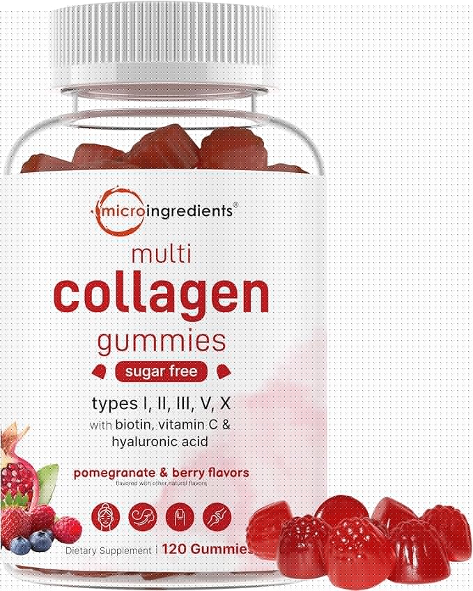 Micro Ingredients Vitamin D3 5000iu + K2 100mcg Softgels &amp Multi Collagen Peptides Gummies Bundle Pack | Essential Sunshine Vitamins | Type IIIIIIVX Protein with Biotin Hyaluronic Acid &amp