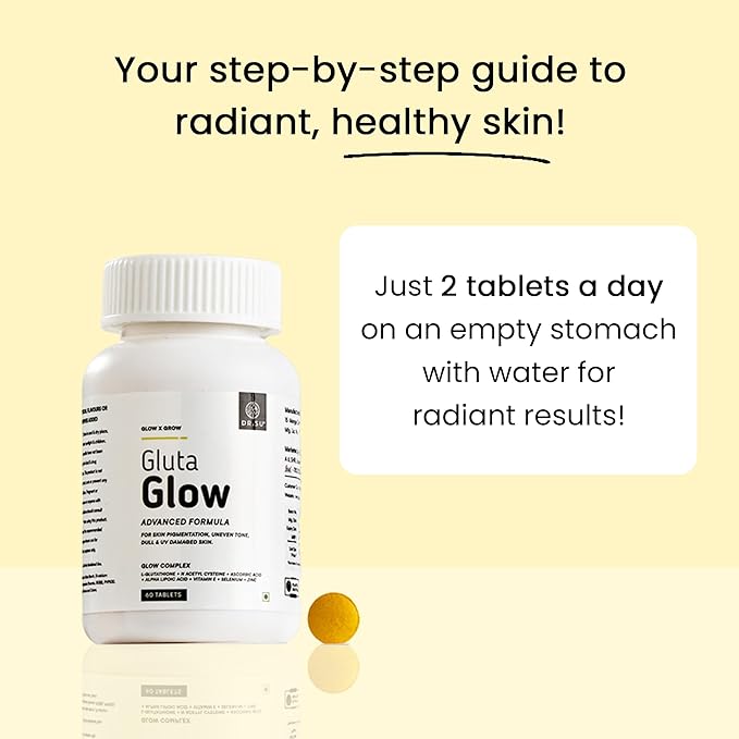 Skin Glow Supplement for Healthy and Glowing Skin |for Men and Women|Glutathione |Vitamin E |for Dull and Uneven Skin Tone Pigmentation and Dark Spots Removal - Pack of 1