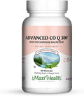 Maxi Health Advanced CoQ10 300mg – High Potency Coenzyme Q10 for Cardiovascular Mind Mood and Energy Support – Includes Magnesium and Potassium – Vegetarian Kosher 60 CoQ10 Supplements