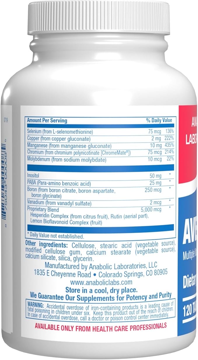 30-in-1 Adult Multivitamin with Iron - Antioxidant Rich Over 50 Multivitamin for Women and Men with Vitamins A C D E B Complex Zinc Magnesium Myo Inositol Citrus Bioflavonoids &amp More - 2 Month Sup