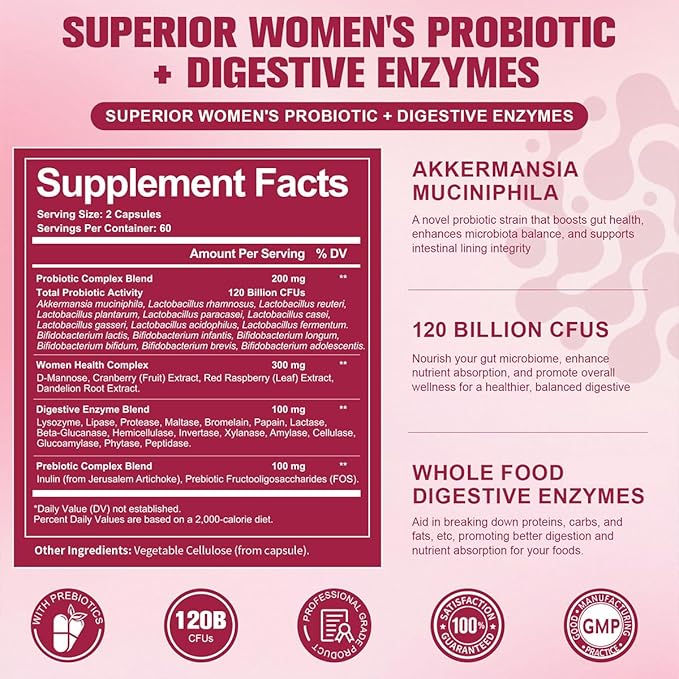 Totaria Probiotics for Women &amp Probiotic Prebiotic Postbiotic for Women &amp Men Bundle
