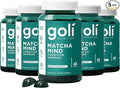 Goli Matcha Mind Gummies - 5 Pack - Green Tea Leaves Powder with Cognizin for Focus Attention and Brain Health Vegan Non-GMO Gluten-Free &amp Gelatin Free - 300 Count