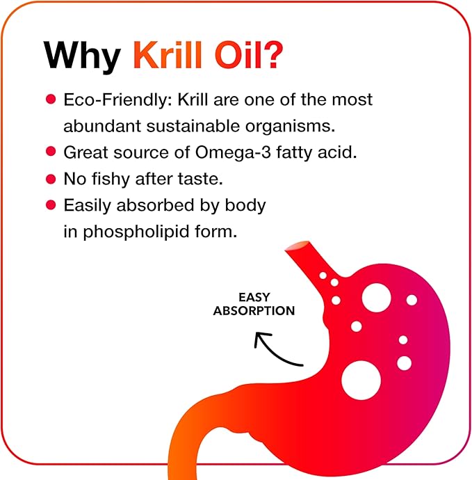 MegaRed - Omega-3 Krill Oil 350mg Softgels (130 Count in A Bottle) EPA &amp DHA Omega-3 Fatty Acids with No Fishy Aftertaste Unlike Fish Oil Contains Antioxidant Astaxanthin
