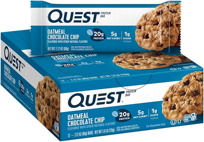 Quest Nutrition Protein Bar Oatmeal Chocolate Chip 2.1Oz Bar 1 Ct