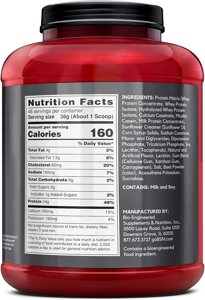 BSN SYNTHA-6 EDGE Protein Powder Strawberry Flavored Powder with Hydrolyzed Whey Micellar Casein for Muscle Gain Low Sugar 24g Protein Strawberry Milkshake 48 Servings 4.01 Pound (Pack of 1)