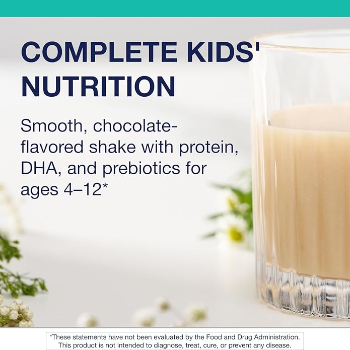 Metagenics MetaKids Nutrition Powder - Kids Multivitamin Powder with Prebiotics DHA Protein &amp Amino Acids* - Complete Protein - Non‑GMO Gluten‑Free