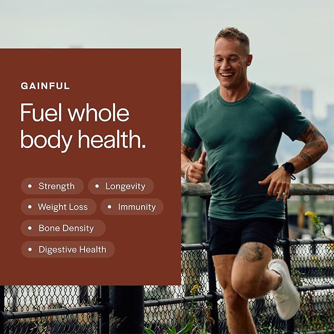 Gainful Everyday Plant Protein Powder 23g Plant Protein per Serving Unflavored Supports Strength Recovery and Balanced Nutrition Vegan Gut Friendly No Artificial Ingredients 14 Servings