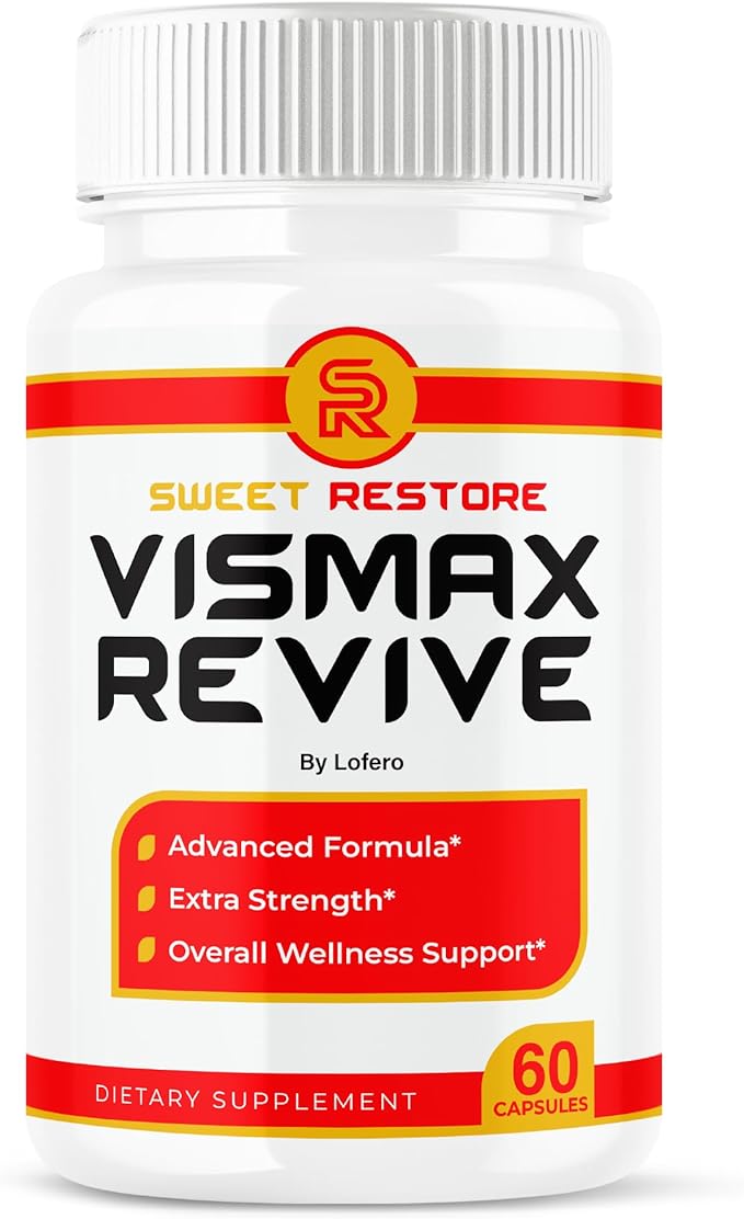 Vismax Revive Capsules Vis Max Premium Eye &amp Vision Vitamin Supplement Pills - Natural Ingredients Advanced Formula for Eyesight Visual Sight Overall Wellness Support - Made in USA (60 Capsules)