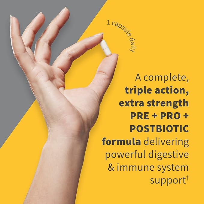 Garden of Life Dr.Formulated Pre Post &amp Probiotics 100 Billion CFU Once Daily 3-in-1 Complete ProbioticsPrebiotics &amp Postbiotics Supplement for Women and Men-Extra Strength30 Day Supply(Pa