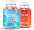 BeLive Vitamin Bundle D3+B12 + Vitamin C for Inmune Support Bone and Muscle Strenght and Energy Vegan