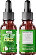 Nutrapure Soursop Herbal Drops with Sea Moss Ashwagandha &amp Moringa 10-in-1 Liquid Supplement for Immune Support Antioxidant Properties Gut Health Maintenance and Cardiovascular Wellness 2 pac