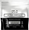 Orlo Vegan Omega 3 Algae Oil 1000mg - Natural Icelandic Nordic Omega-3 EPA &amp DHA Supplement - Fish Oil &amp Krill Alternative for Heart &amp Brain – 60 Easy-to-Swallow Burpless Mini Softgels