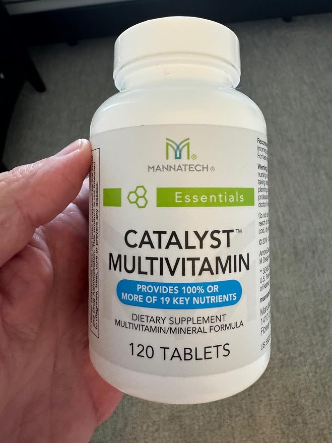 Mannatech Catalyst Multivitamin 120 Tablets Maximize Your Multivitamin. Provides Antioxidants Vitamin A Vitamin C and Vitamin E Now with Ashwagandha to Support You Physically and Emotionally
