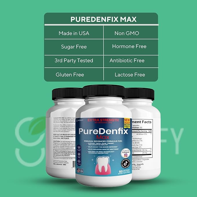 – Extra Strength Probiotic Supplement with 40 Billion CFU – Supports Teeth Gums Ear Nose Throat &amp Digestive Health – 60 Capsules (5)