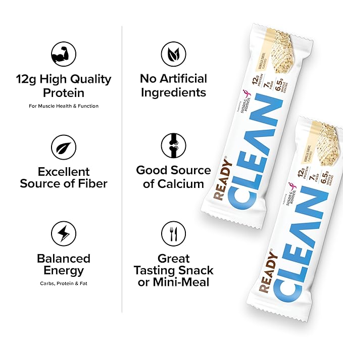 Generic Ready Nutrition Vanilla Swirl Clean Protein Bar (In ABOLABAN Packaging With Sticker) (3 Packs/15 Count)