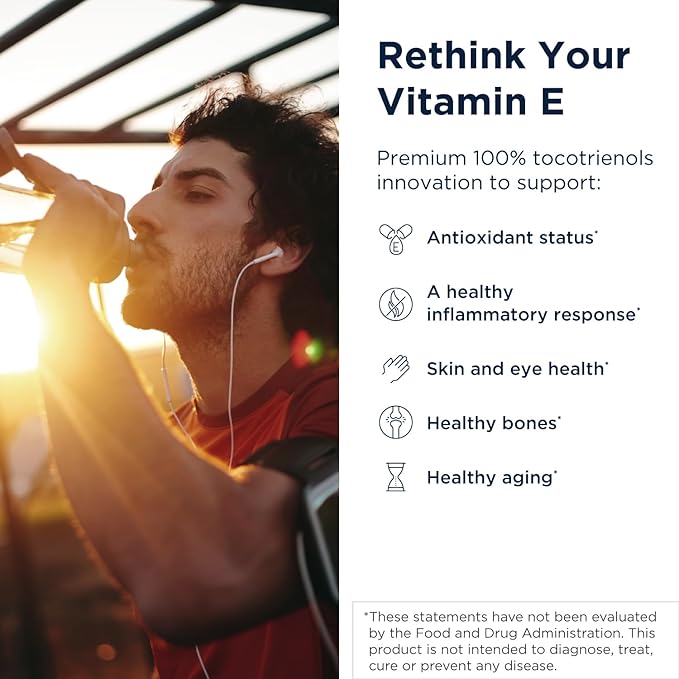 Designs for Health Annatto-E 300mg Tocotrienols Vitamin E - Delta + Gamma Tocotrienols to Support Heart Health Eye Health Healthy Aging - DeltaGold Antioxidants Supplement (60 Vitamin E Softgels)