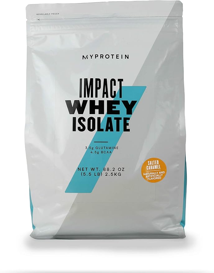 Myprotein Impact Whey Isolate Protein Powder (Caramel 5.5 Pound (Pack of 1))