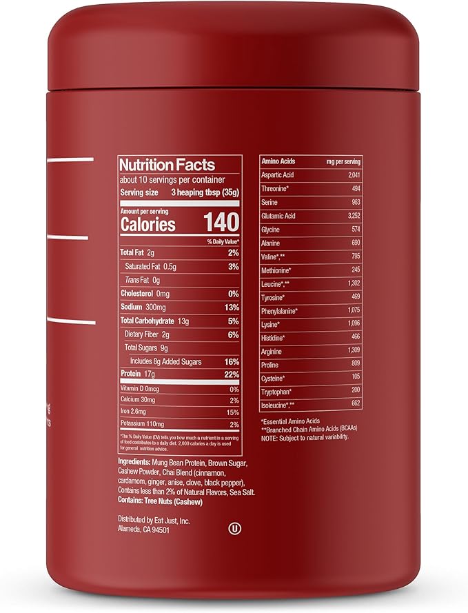 Just One Plant Protein Powder Vanilla Chai 12 oz.