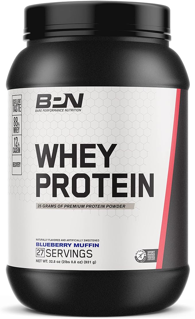 BARE PERFORMANCE NUTRITION BPN Whey Blueberry Muffin Protein + Creatine Bundle