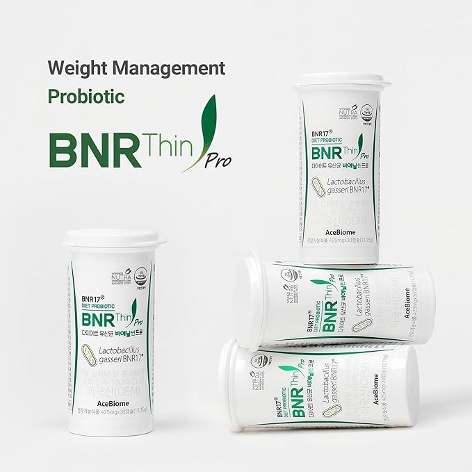 BNRThin Pro Lactobacillus Gasseri BNR17 10 Billion CFU Guaranteed Digestive Health 30Capsules x 3packs