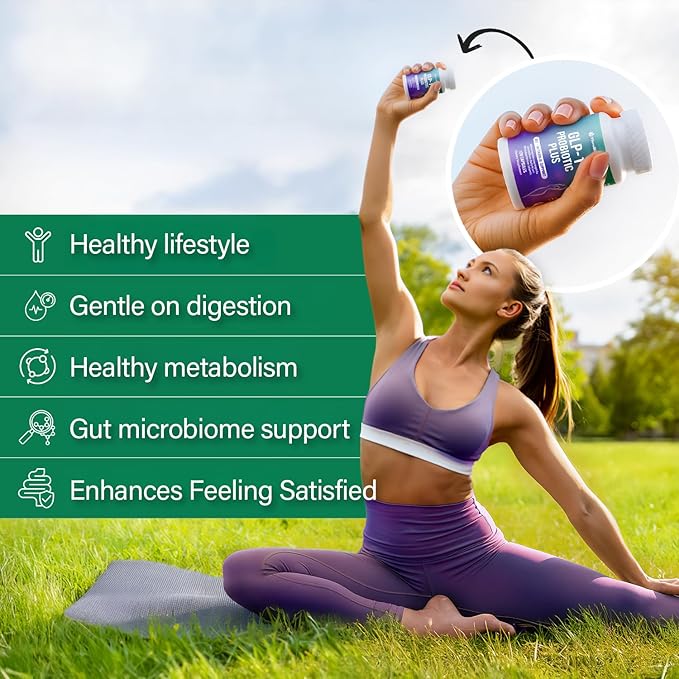 FloraBliss 120 Probiotic Capsules - 900 Million AFU of Akkermansia Clostridium Bifidobacterium. Added Prebiotic Chicory and Green Tea Exact. Gluten Free - Vegan - Non GMO.