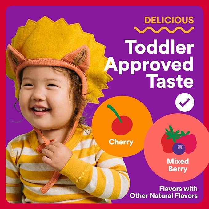 SmartyPants Organic Toddler Multivitamin Gummies: Probiotics Omega 3 (ALA) Vitamin D3 C Vitamin B12 B6 A K &amp Zinc Beta Carotene Gluten Free Three Fruit Flavors 60 Count (30 Day Supply)