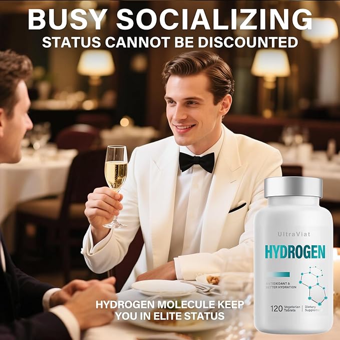 Hydrogen Water Tablets 12 ppm H2 Molecular Hydrogen Supplement with Magnesium for Drinking Water Energy &amp Cognitive Support