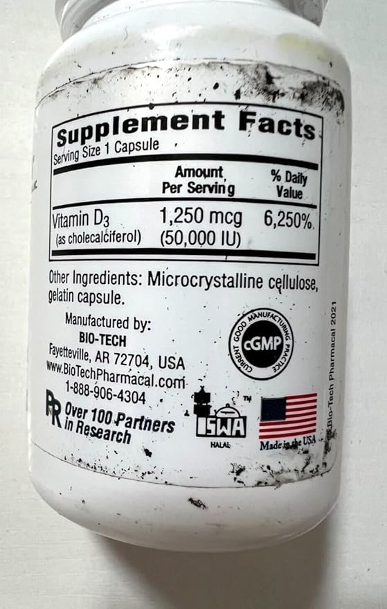 D3-50 100 Capsules BIO-TECH