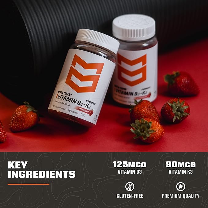 MTN OPS Vitamin D3 + K2 &amp Slumber Gummies Bundle