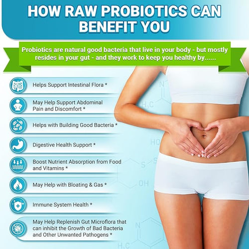 Akkermansia Probiotic Probiotics for Women &amp Men - 10 Billion AFUs + Organic Prebiotics Digestive Gut Immune &amp Overall Health Enhances Gut Digestive Lining Function (60 Capsules 1-Pack)