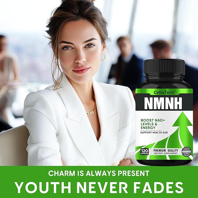 Advanced NMNH Supplement (Dihydronicotinamide Mononucleotide) 500mg - High Purity NAD+ Support Formula - Supports Cellular Energy Vitality and Focus - 120 Vegan Capsules