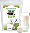 Z Natural Foods Goat Whey Protein Powder Concentrate - Undenatured Unflavored Pasture Raised Whey - Clean Goat Protein Powder with Vital Proteins for Weight Management Immune Support Fitness 1 lb
