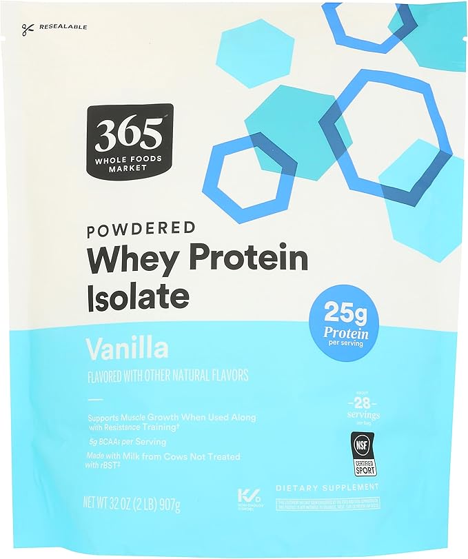 365 by Whole Foods Market Whey Protein Isolate Vanilla 32 Ounce