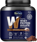 Biochem 100% Whey Isolate Protein Powder Chocolate Flavor 20g Grass-Fed Protein Keto Friendly Gluten Free Vegetarian Easily Digestible 30.9 oz 28 Servings