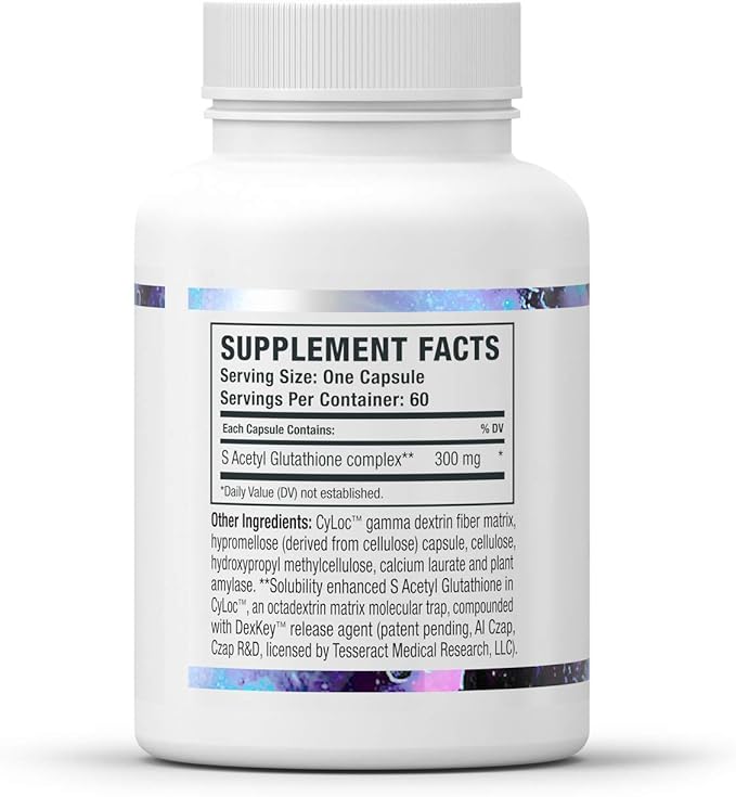 Tesseract Medical Research Master Antioxidant and Vitality Bundle Glutathione Supplement for Neurological Support and Muscle Health Hypoallergenic Formula