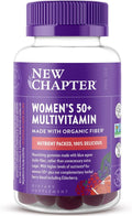 New Chapter Women’s 50+ Multivitamin Gummies – 52% Less Sugar Women’s Healthy Aging Gummy Vitamins with Vitamin C B Vitamins &amp Zinc Non-GMO Gluten Free Berry Citrus Flavored 90 ct