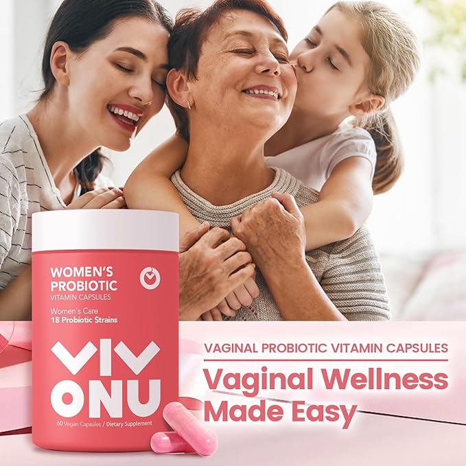 Women's ProbioticPrebiotics &amp Lactobacillus Probiotic Blend60 Billion CFUs18 StrainsHelp Women's HealthBoost ImmuneDigestiveGutPromote Healthy Vaginal Odor &amp Vaginal Flora