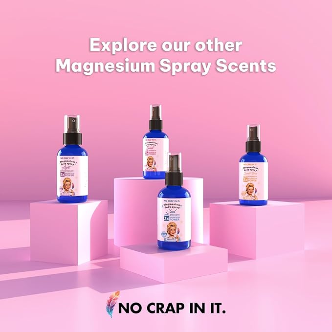 No Crap In It Magnesium Spray Triple Action!- Your Way to Wellness | Immediate Relief with Our Unique Magnesium Glycinate Citrate Chloride Blend Spray (Cool)