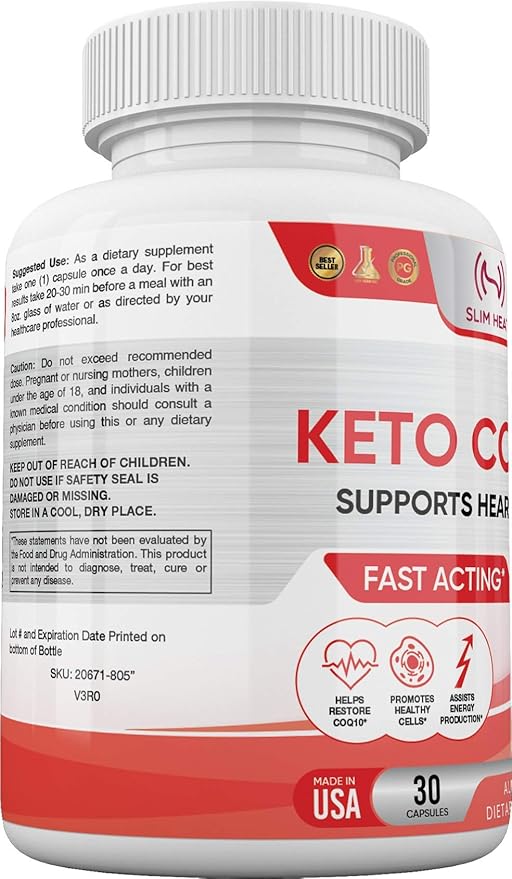 CoQ10 200mg - Fast Absorption Formula for Women and Men - Supports Healthy Heart - All Natural Coenzyme Q10 Supplement - Non GMO Made in USA - 30 Day Supply