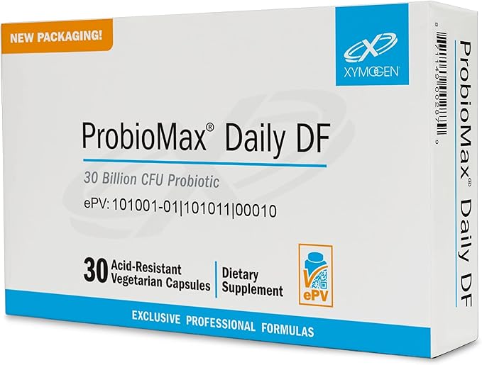 XYMOGEN ProbioMax Daily 30B - Vegetarian Dairy &amp Gluten Free Probiotics for Digestive Health - Women's &amp Men's Probiotic Nutritional Supplements - Formerly ProbioMax Daily DF (30 Capsules)