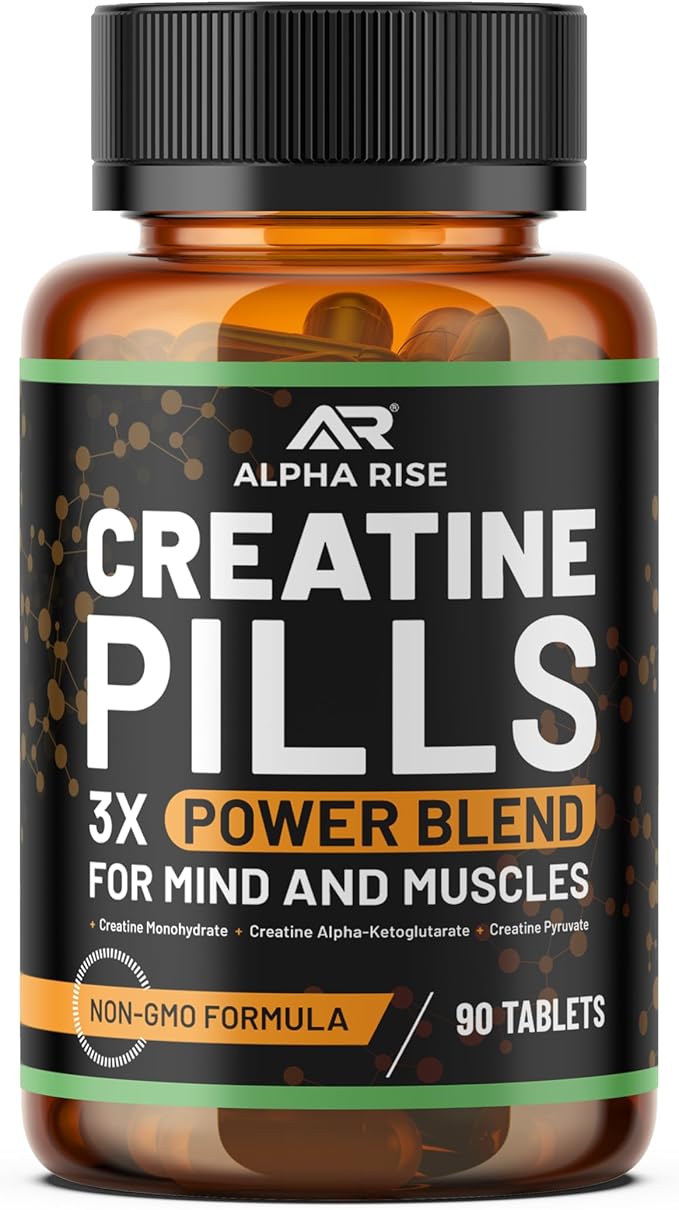 ADK 5 Vitamin Supplement + Creatine Pills for Men