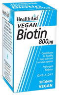 HealthAid Biotin 800g - 30 Tablets