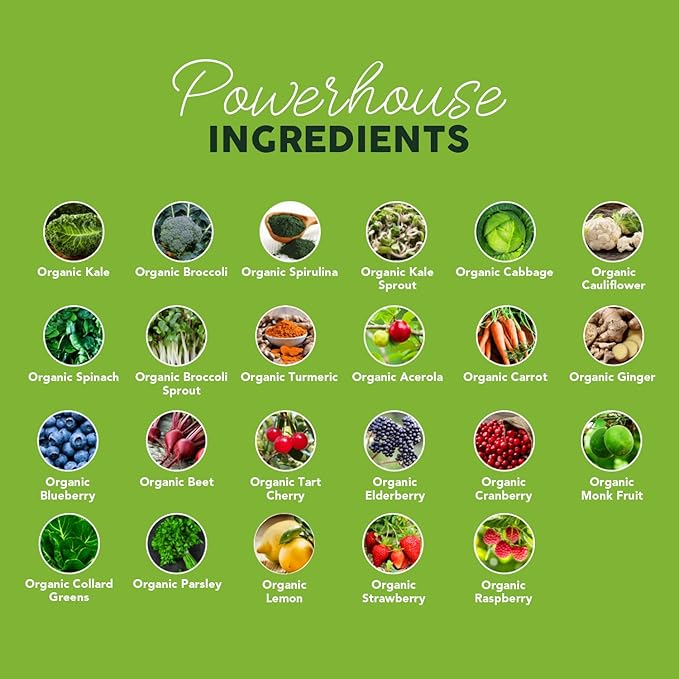 Paleovalley Organic Supergreens Powder - 23 Superfoods with Prebiotic Fiber for Energy and Immunity Support - No Cereal Grasses for Maximum Absorption - Tropical 30 Servings