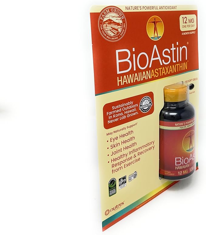 BioAstin Hawaiian Astaxanthin 12 mg 120 Soft Gels