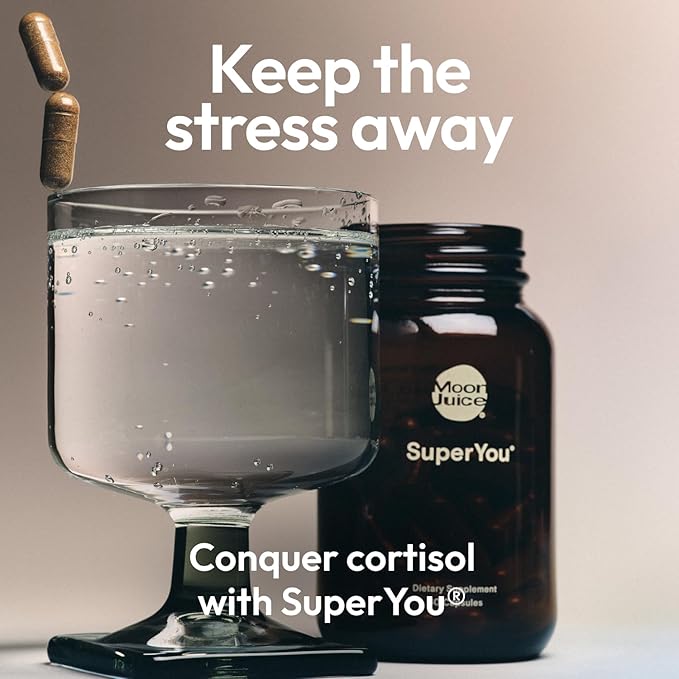 Moon Juice 1 SuperYou &amp 1 SuperHair | SuperYou Adaptogen Supplement for Calm &amp SuperHair Multivitamin Supplement for Healthier Thicker Hair | Improve Overall Hair Health