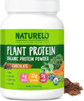 NATURELO Plant Protein Powder Chocolate 22g Protein - Non-GMO Vegan No Gluten Dairy or Soy - No Artificial Flavors Synthetic Coloring Preservatives or Additives - 20 Servings
