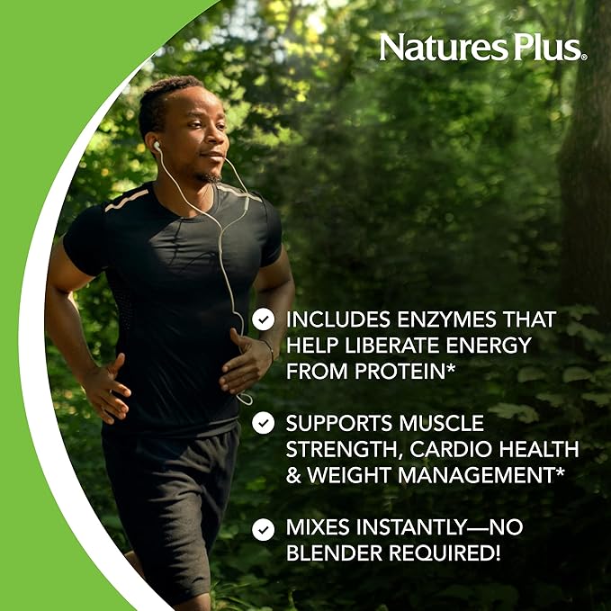 NaturesPlus Organic Paleo Protein - 1.49 lbs 20 g Protein Vegan Protein Powder - Unflavored Unsweetened - Certified Organic High Protein Energy Protein - Vegetarian Gluten-Free - 15 Servings